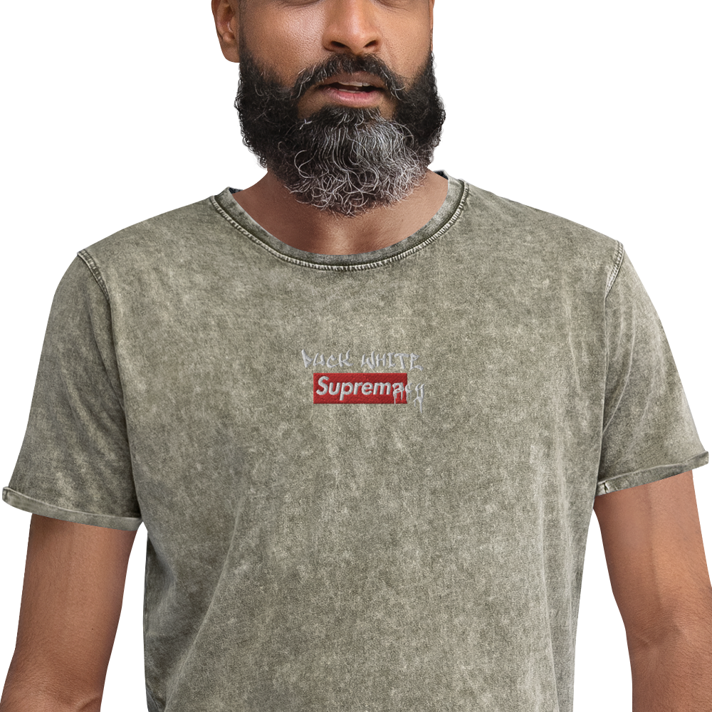 Fuck White Supremacy Denim T-Shirt