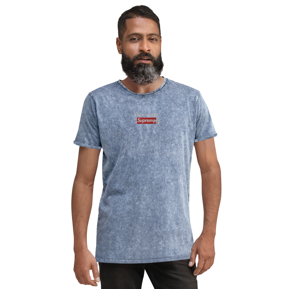 Fuck White Supremacy Denim T-Shirt