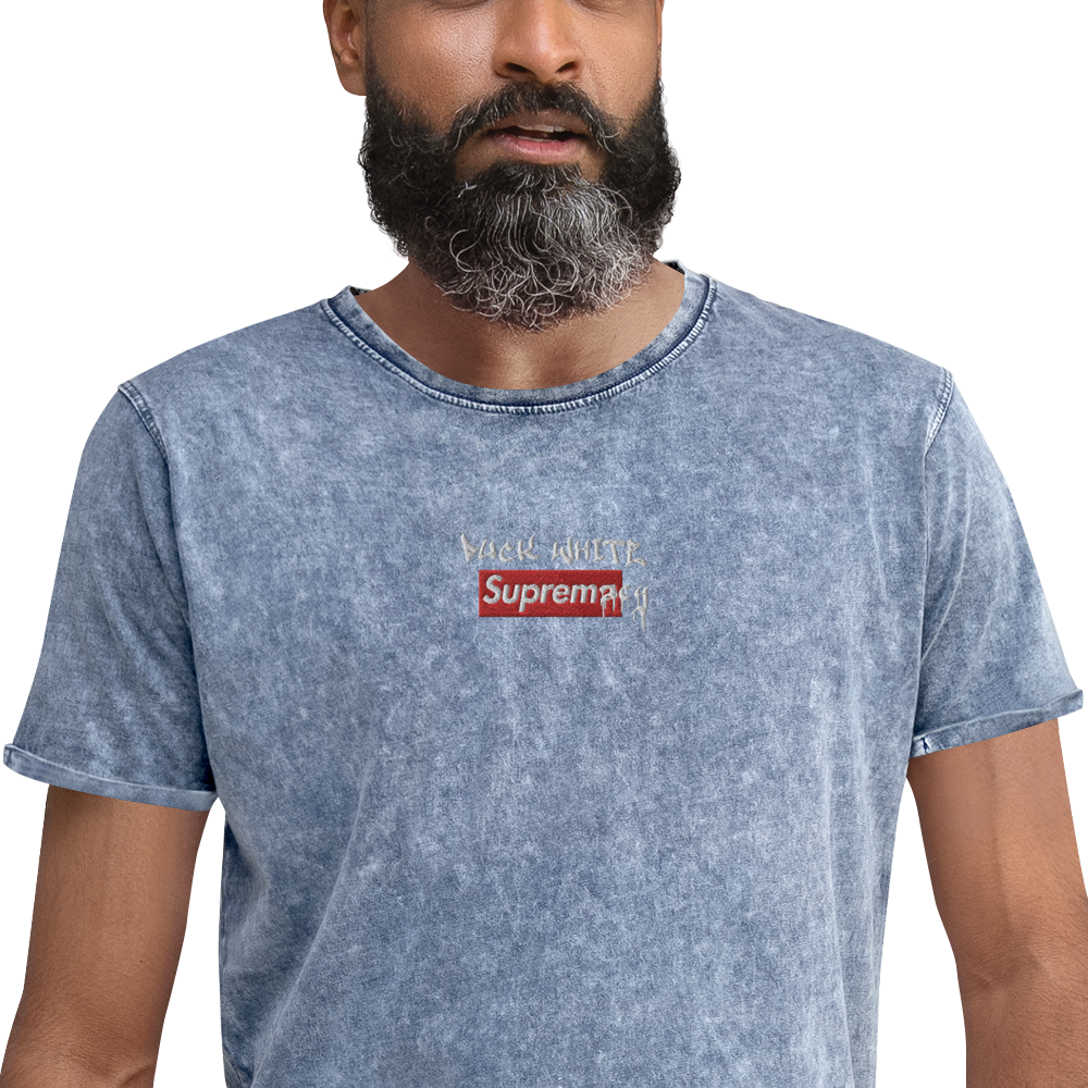 Fuck White Supremacy Denim T-Shirt