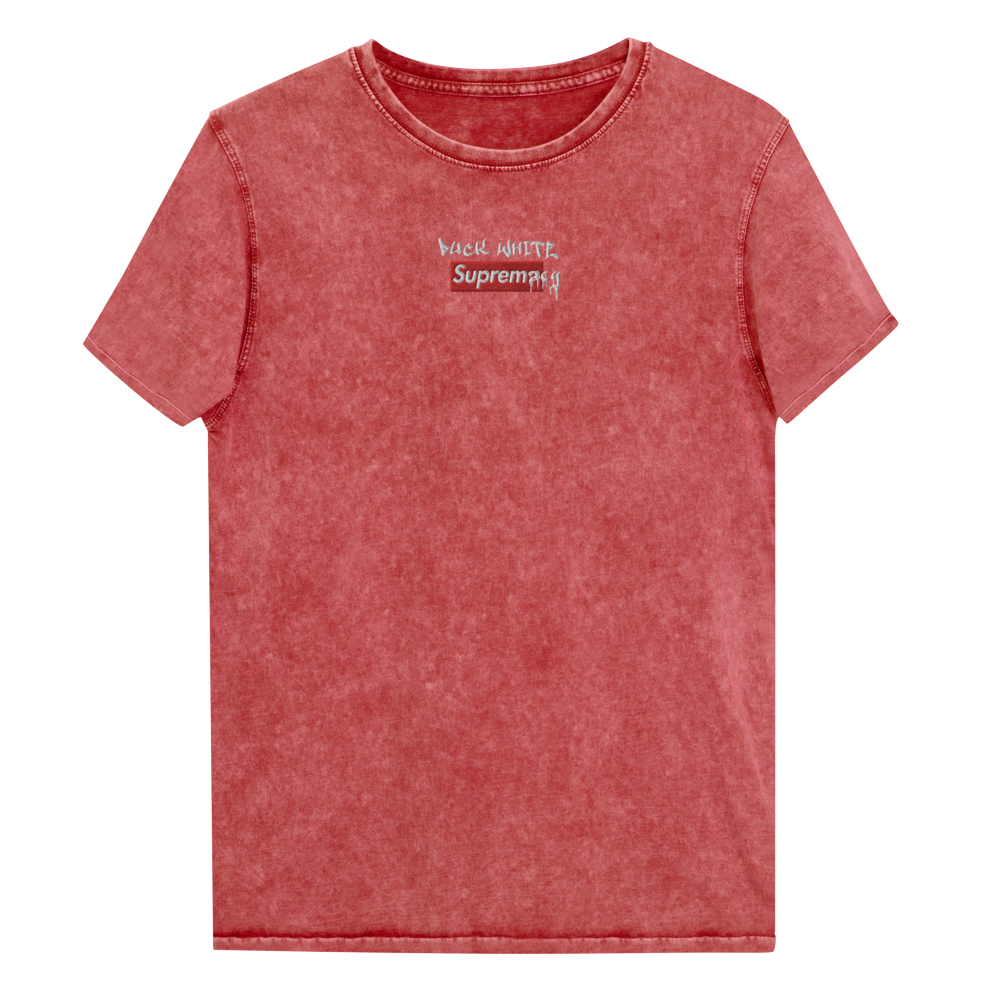 Fuck White Supremacy Denim T-Shirt