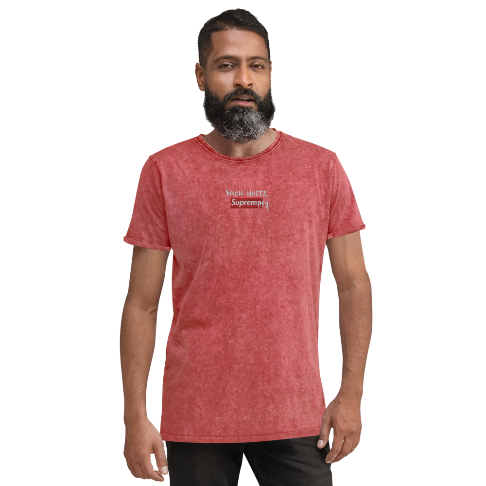 Fuck White Supremacy Denim T-Shirt