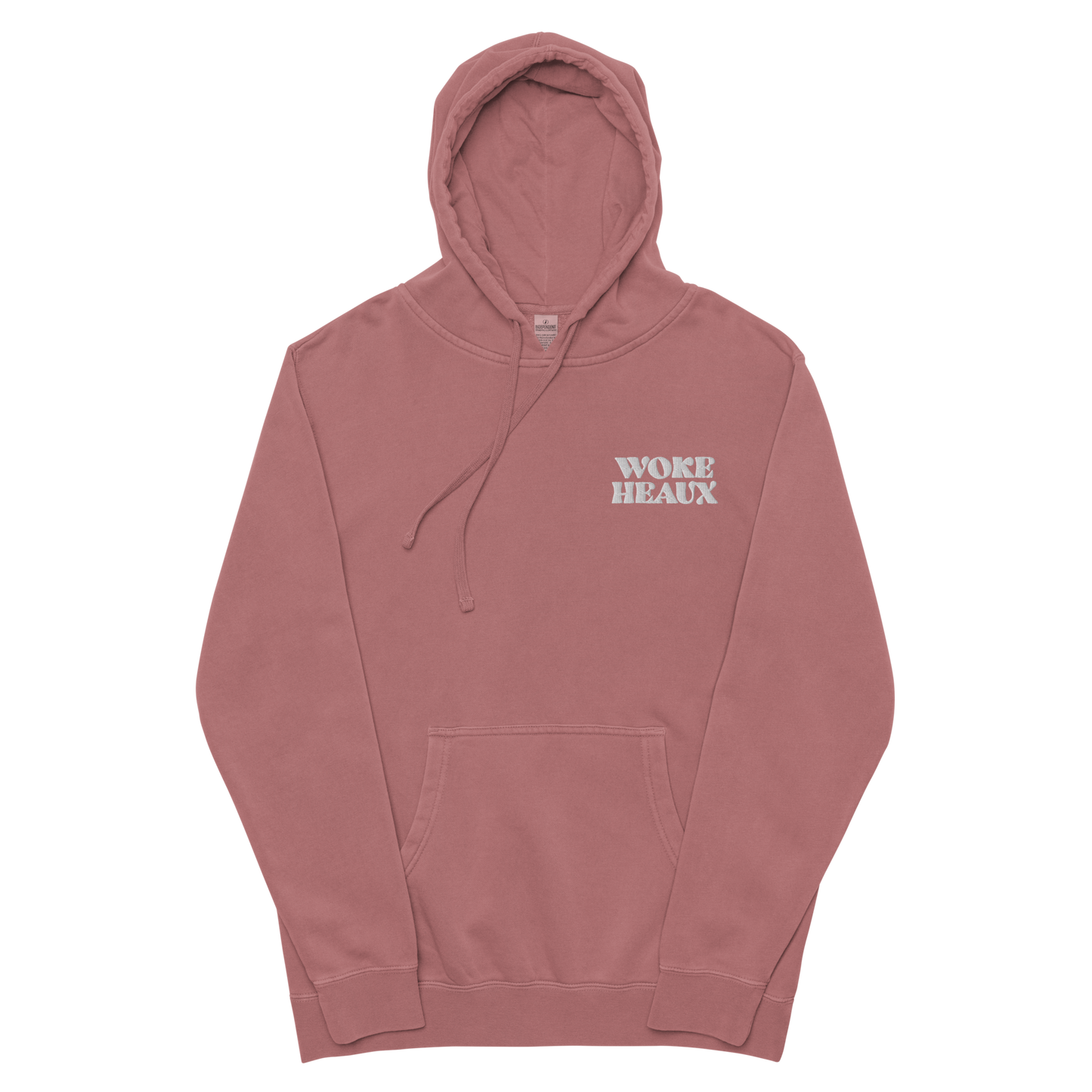 Woke Heaux Pigment-Dyed Hoodie
