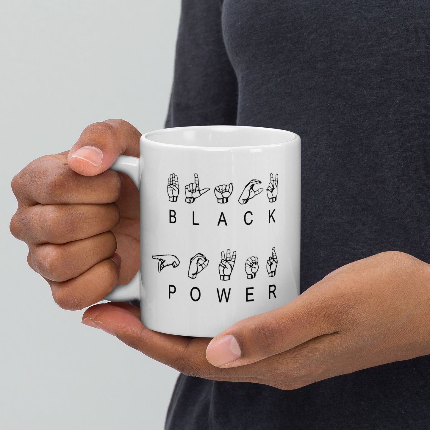 ASL Black Power Mug