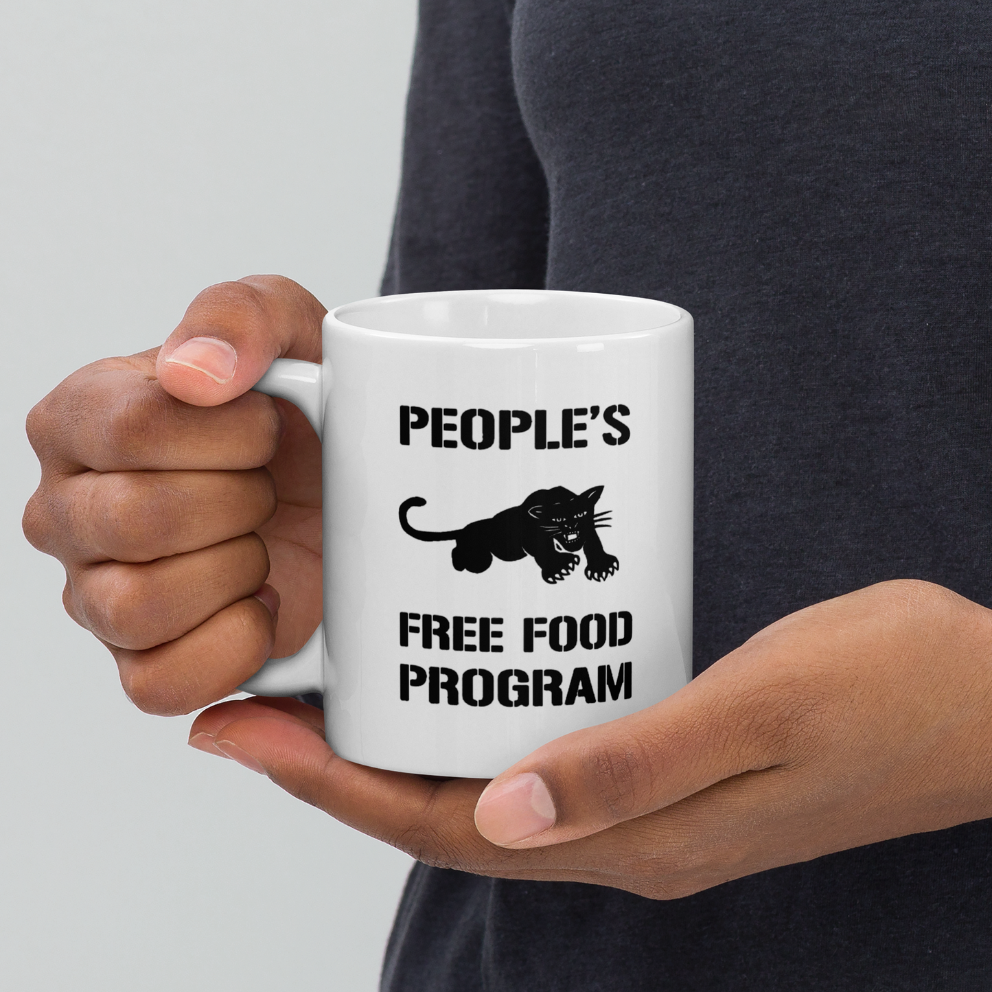 Black Panther Free Food Program Mug
