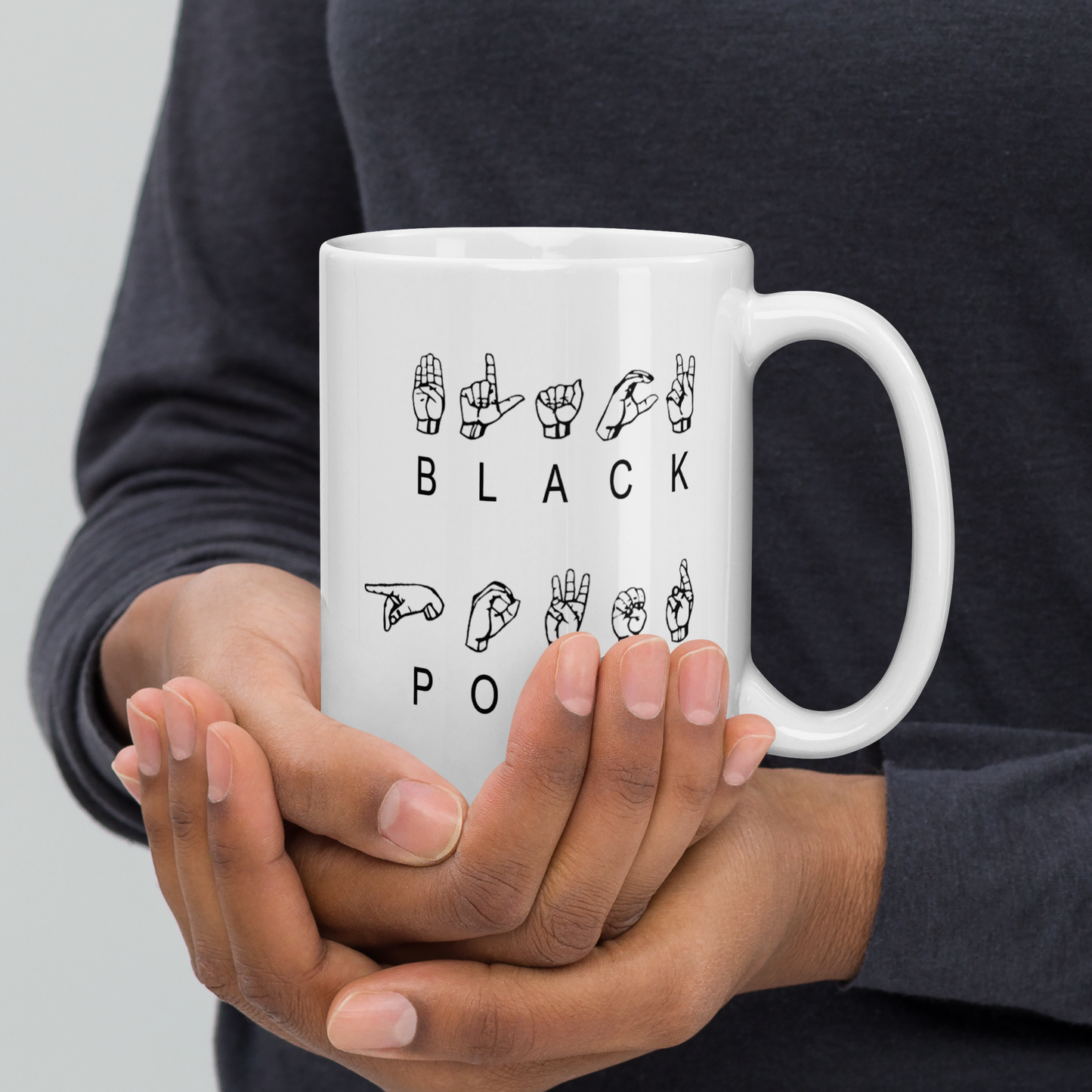 ASL Black Power Mug