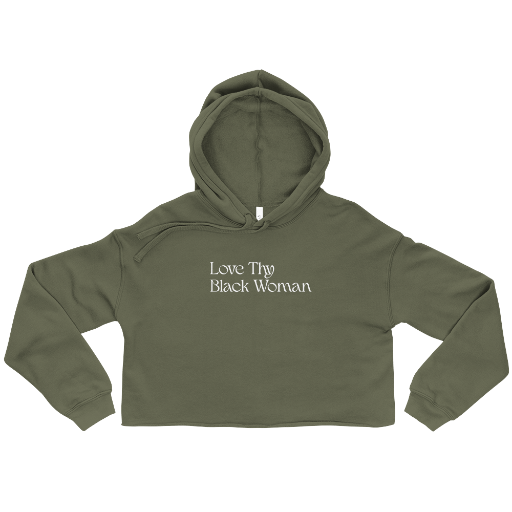 Love Thy Black Woman Cropped Hoodie