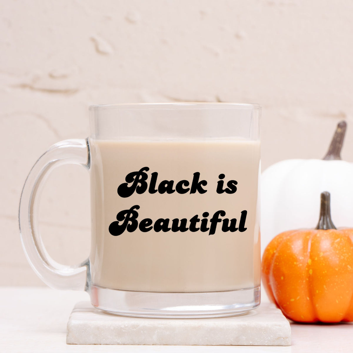 Black is Beautiful Glass Mug