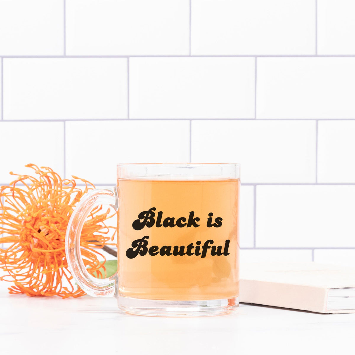 Black is Beautiful Glass Mug