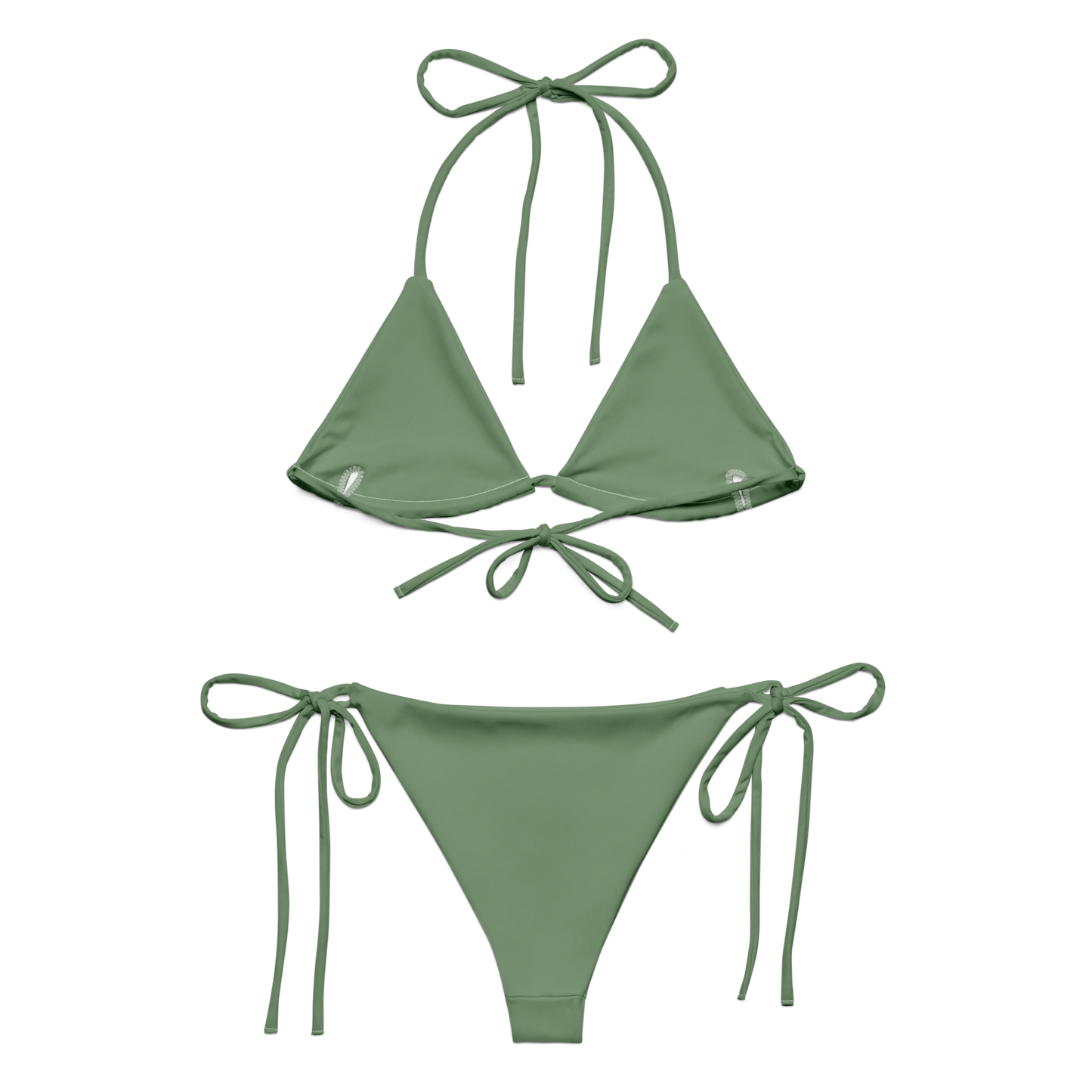 Cowrie Shell Print Recycled String Bikini