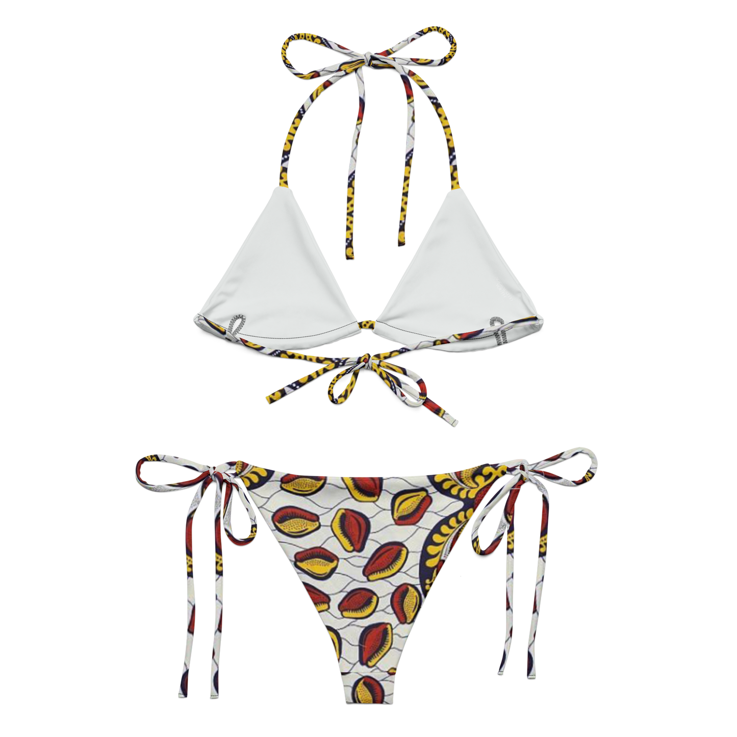 The Queen's Cowrie Recycled String Bikini