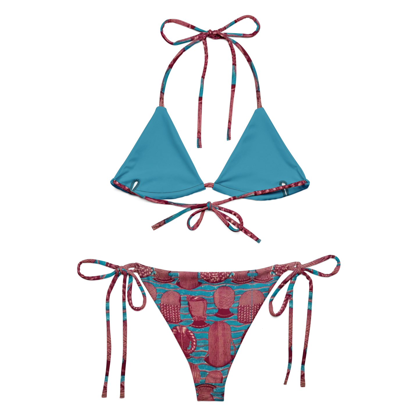 A Queen's Hairstyle Recycled String Bikini