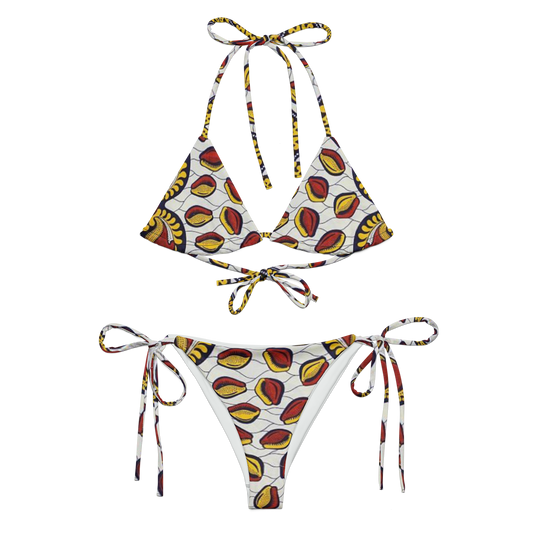 The Queen's Cowrie Recycled String Bikini