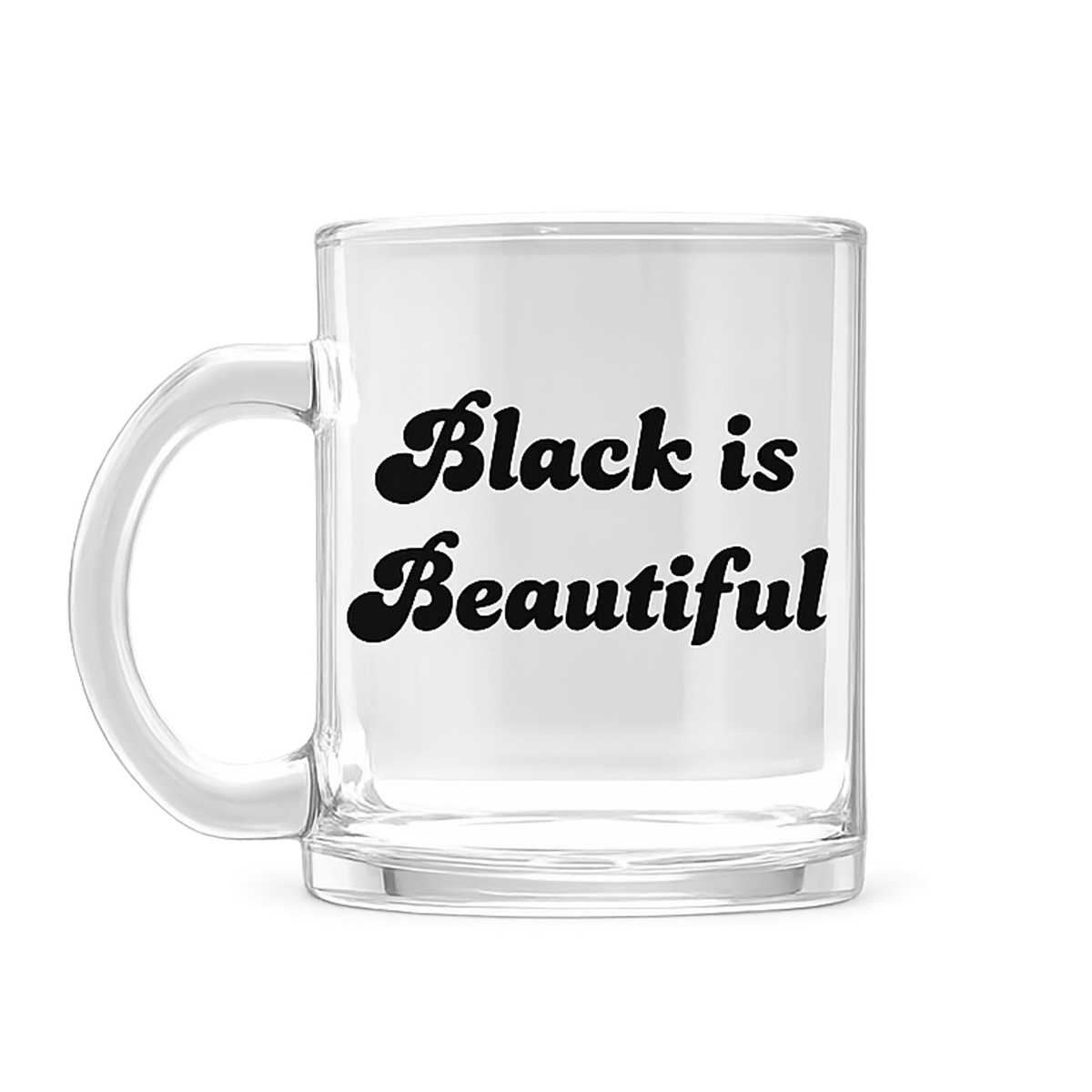 Black is Beautiful Glass Mug