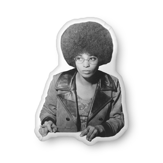 Angela Davis Shaped Pillow