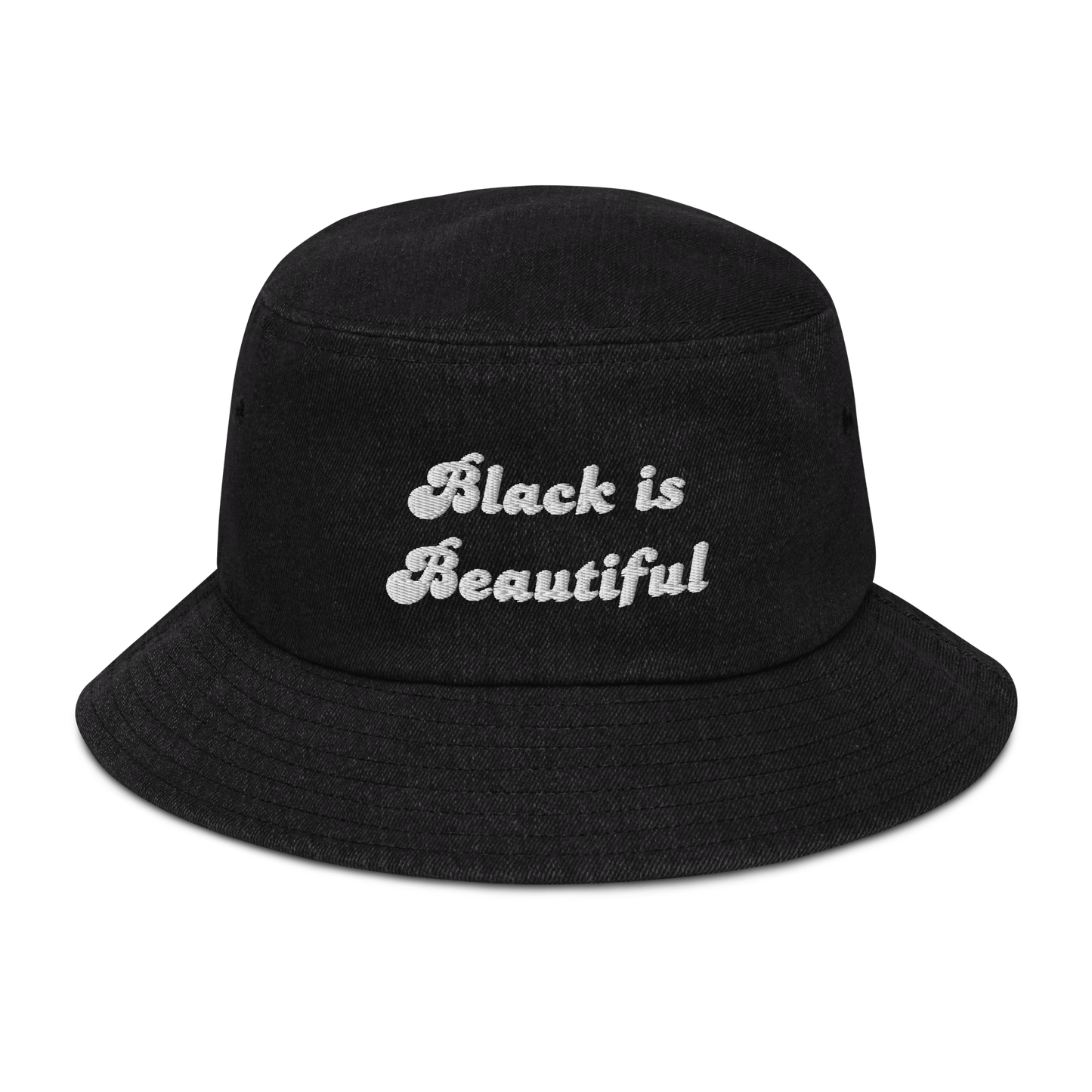 Black is Beautiful Denim Bucket Hat