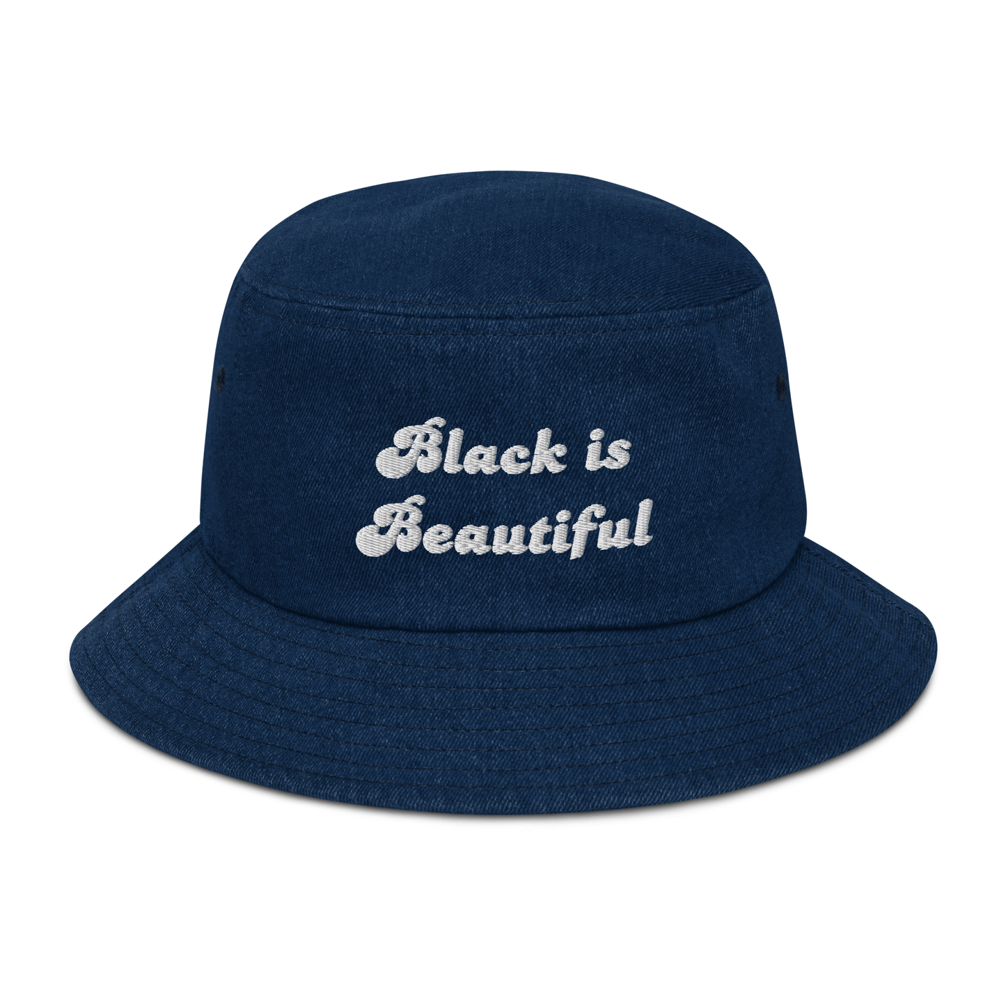 Black is Beautiful Denim Bucket Hat