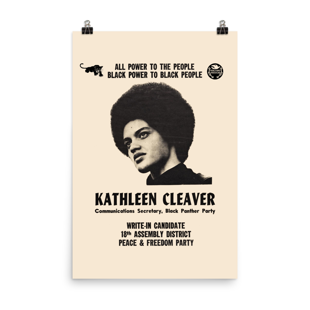 Kathleen Cleaver Assembly Vintage Poster