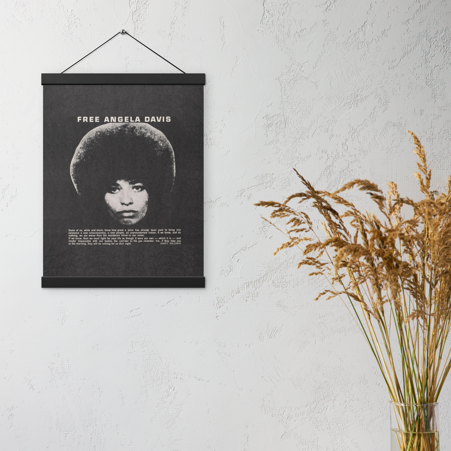 Free Angela Davis Vintage Poster with Hanger