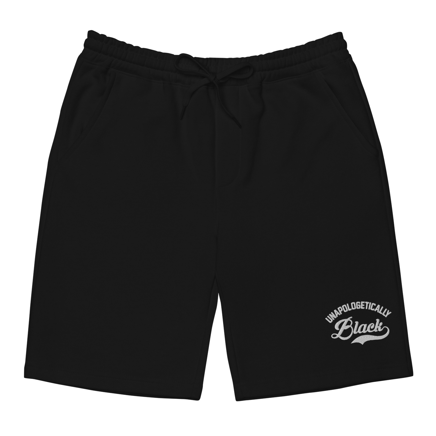 Unapologetically Black Embroidered Fleece Shorts – Aggravated Youth