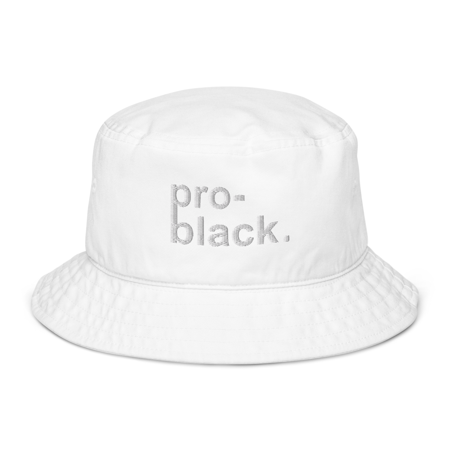 Pro-Black Organic Bucket Hat