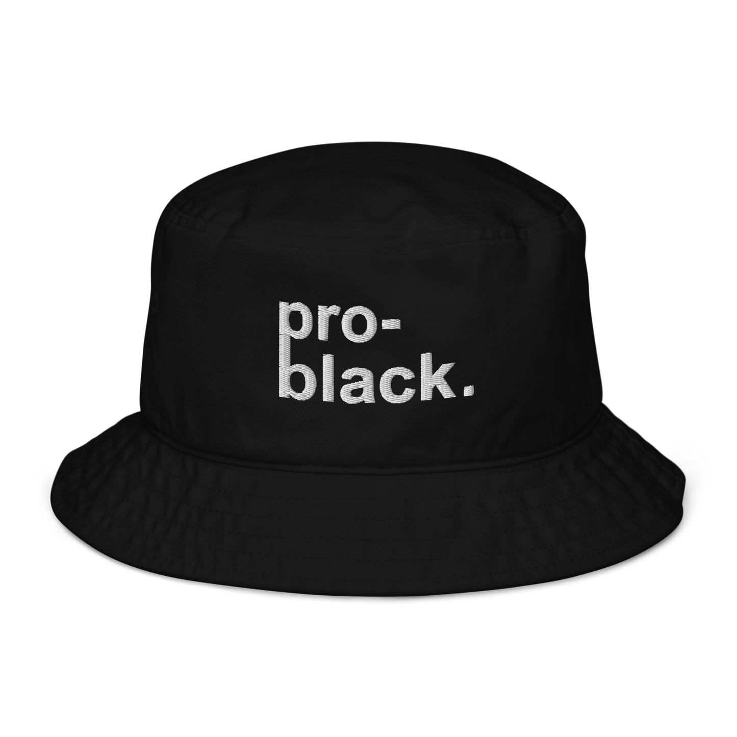 Pro-Black Organic Bucket Hat