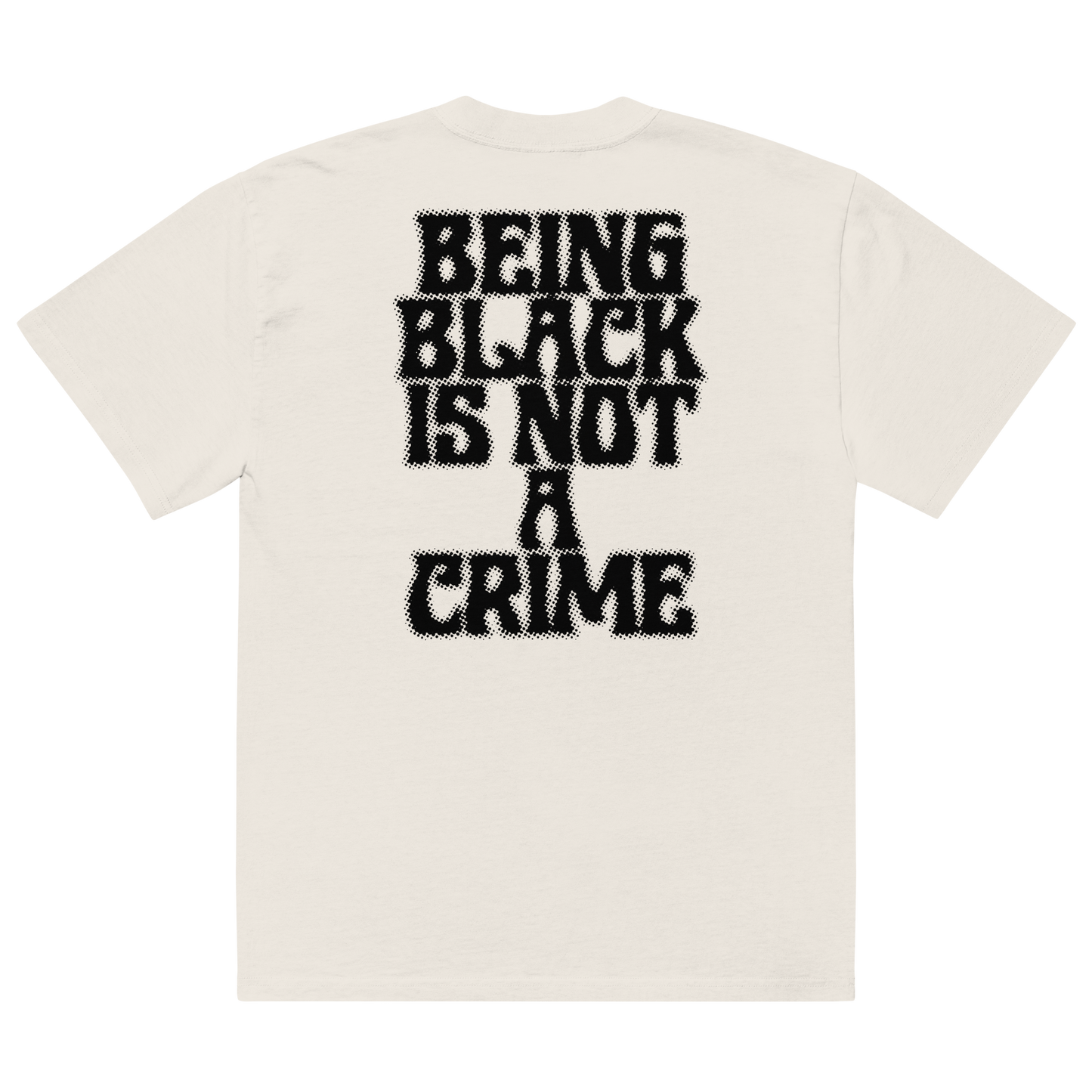 Being Black is Not a Crime Oversized Faded T-Shirt