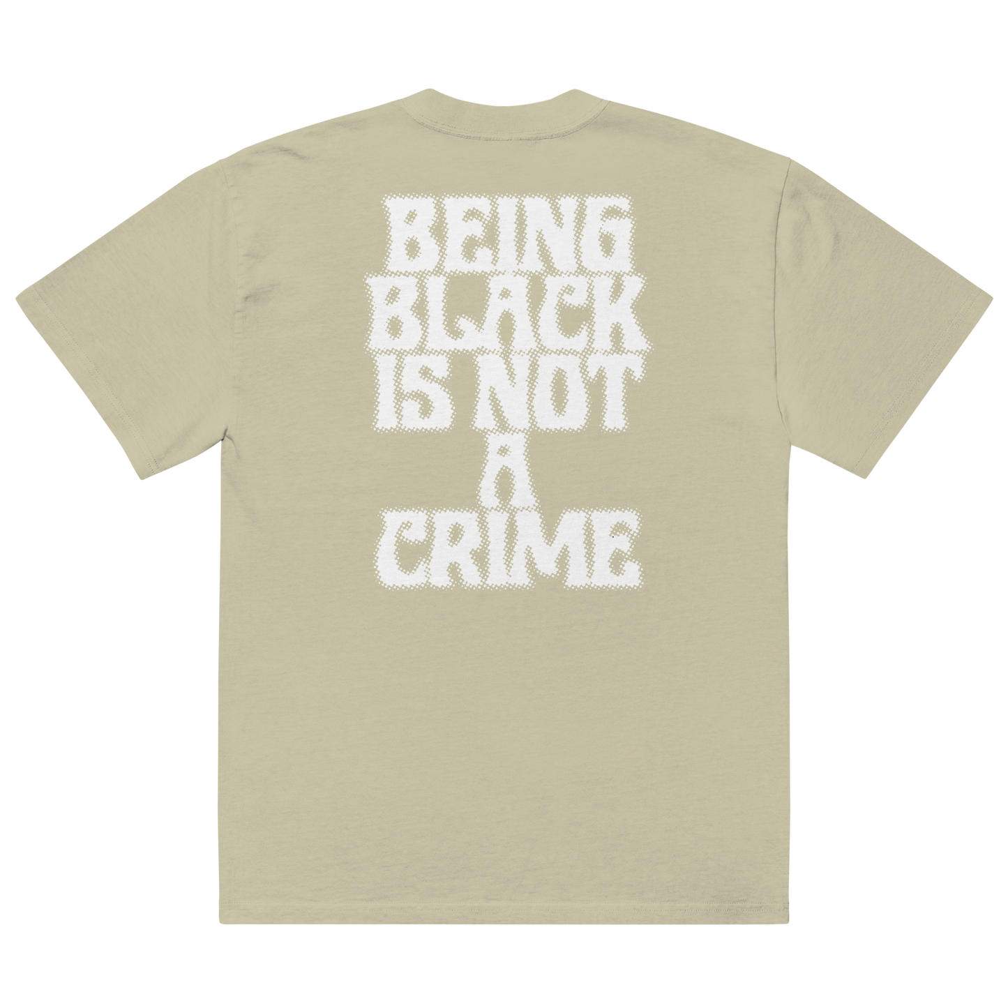 Being Black is Not a Crime Oversized Faded T-Shirt