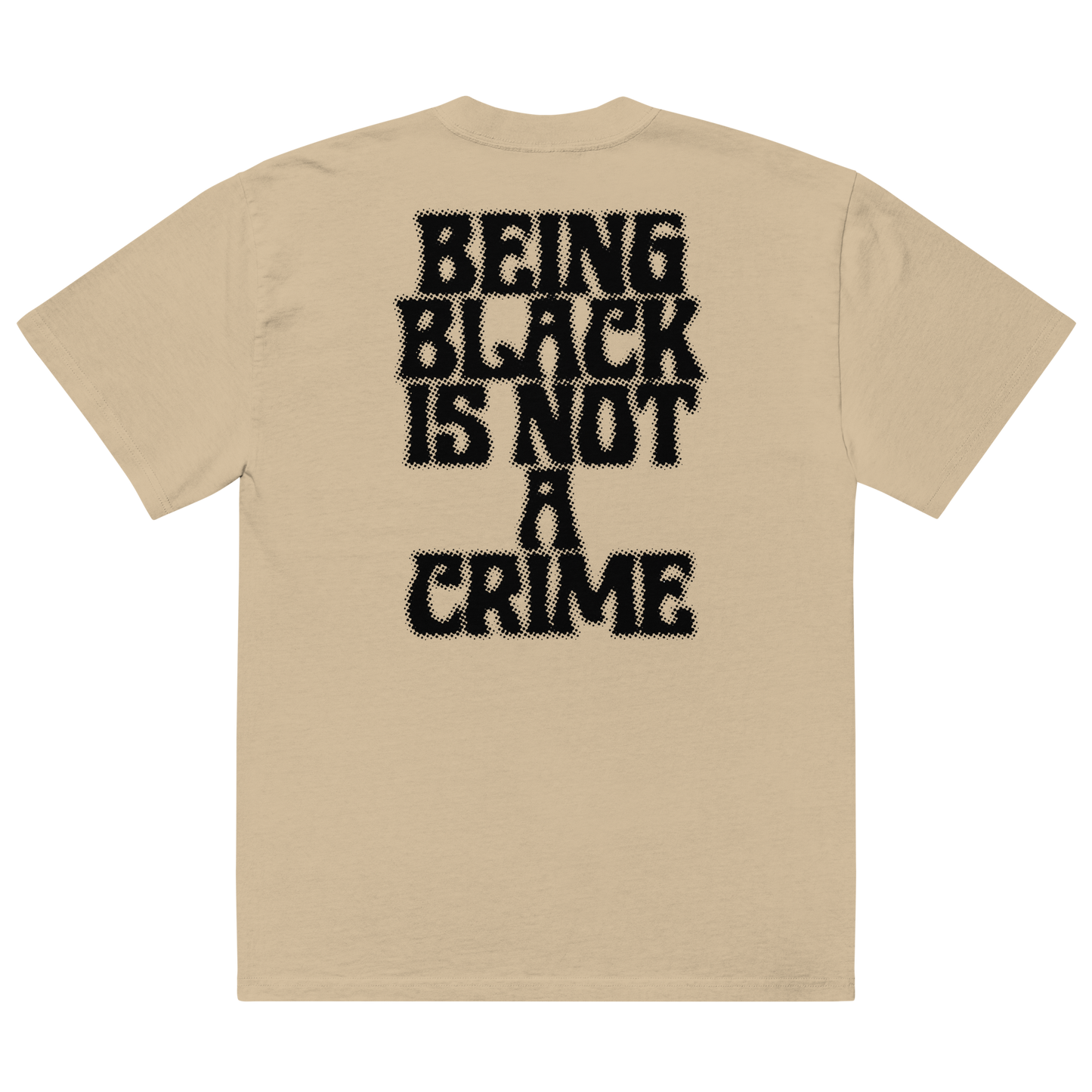 Being Black is Not a Crime Oversized Faded T-Shirt