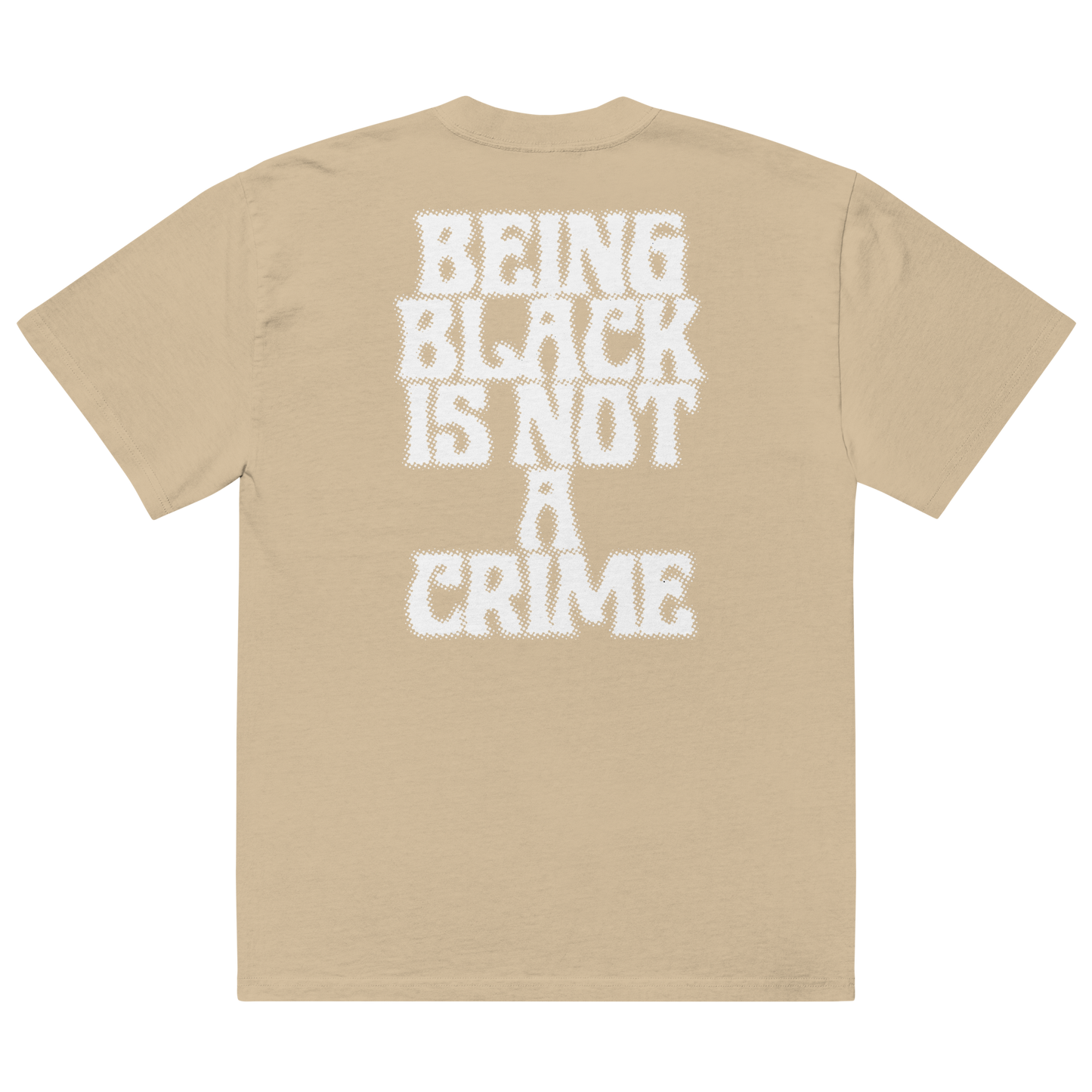 Being Black is Not a Crime Oversized Faded T-Shirt