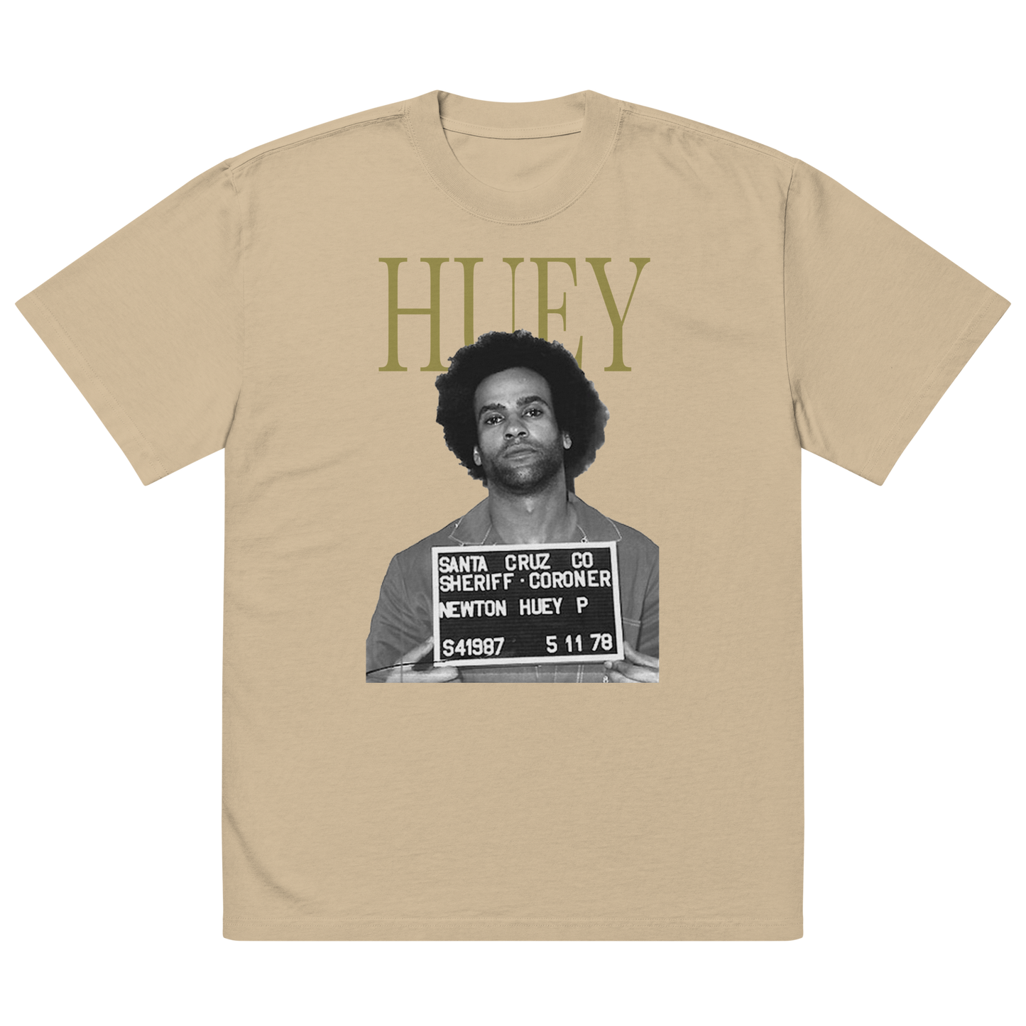 Huey Newton Oversized Faded T-Shirt