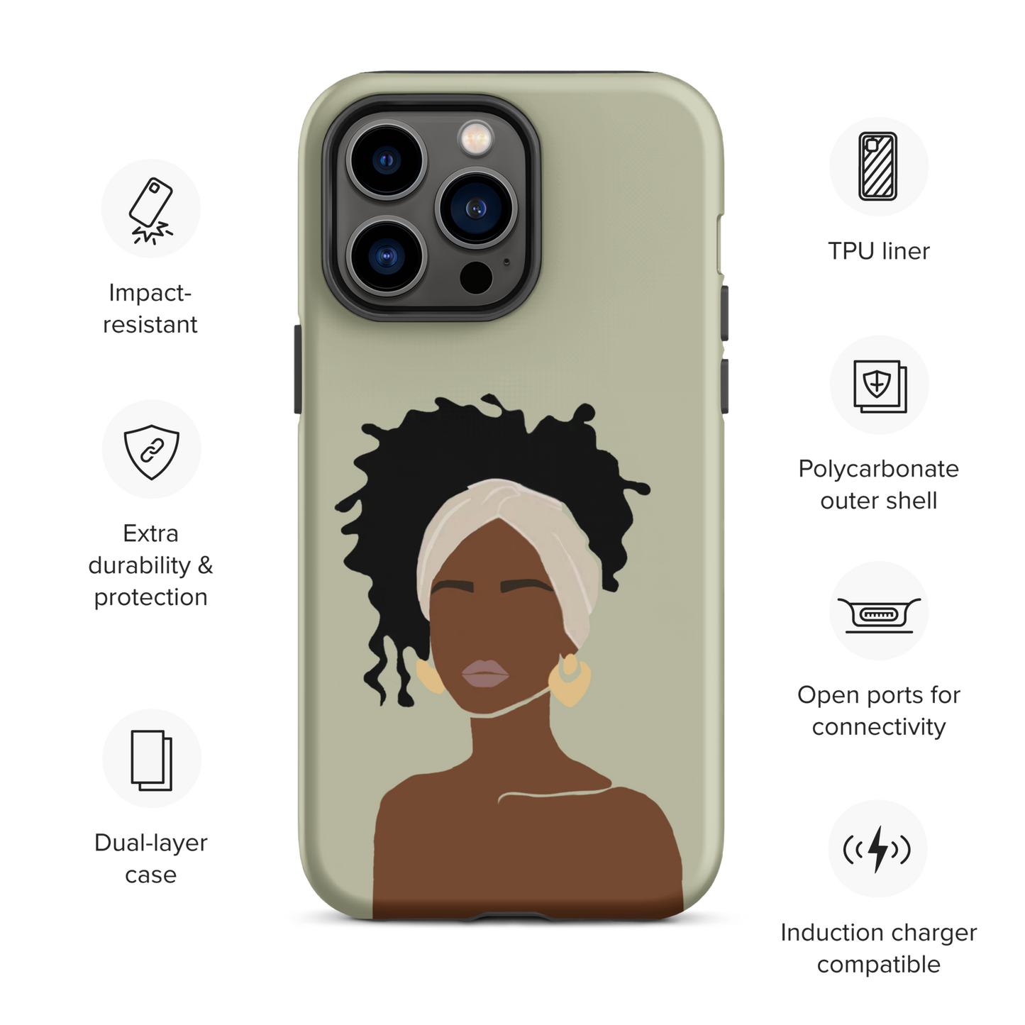 Head Wrap Mami Tough Case for iPhone®