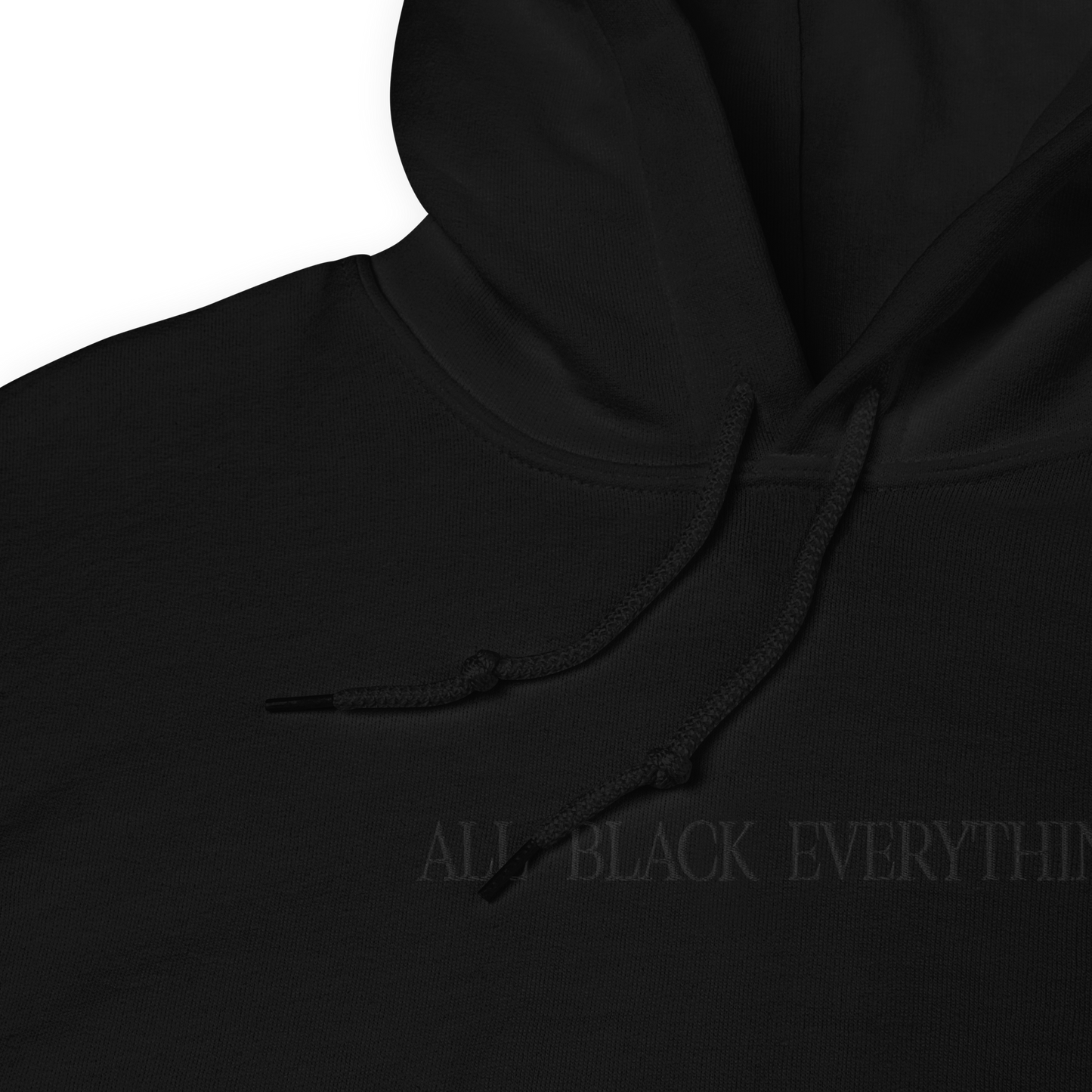 All Black Everything Embroidered Hoodie