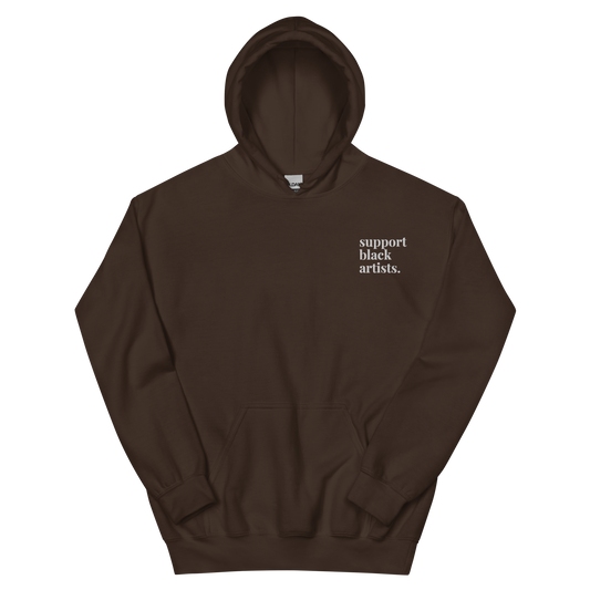 Support Black Artists Embroidered Hoodie