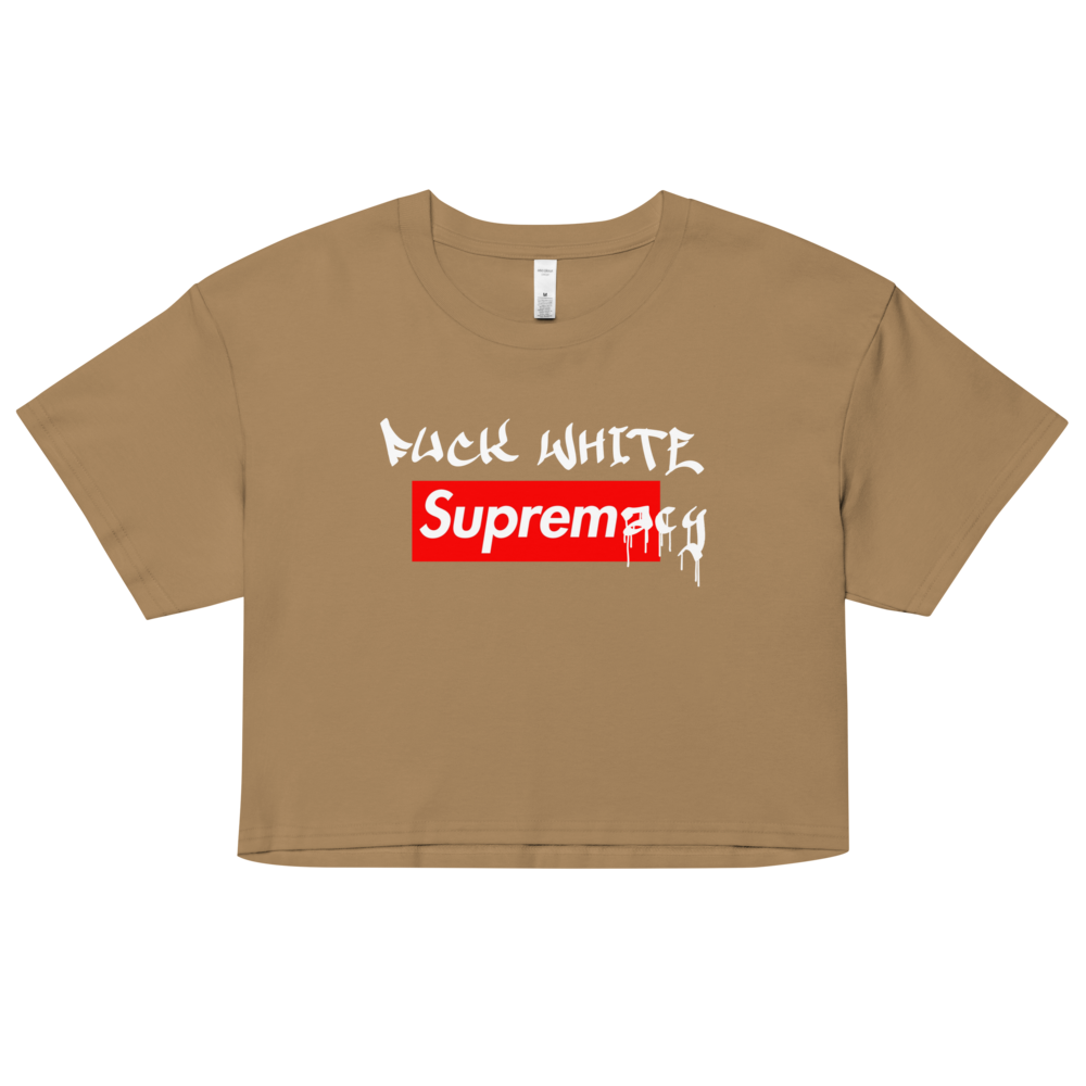 Fuck White Supremacy Crop Top