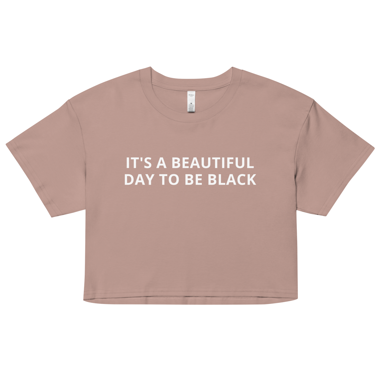 It's A Beautiful Day to be Black Crop Top