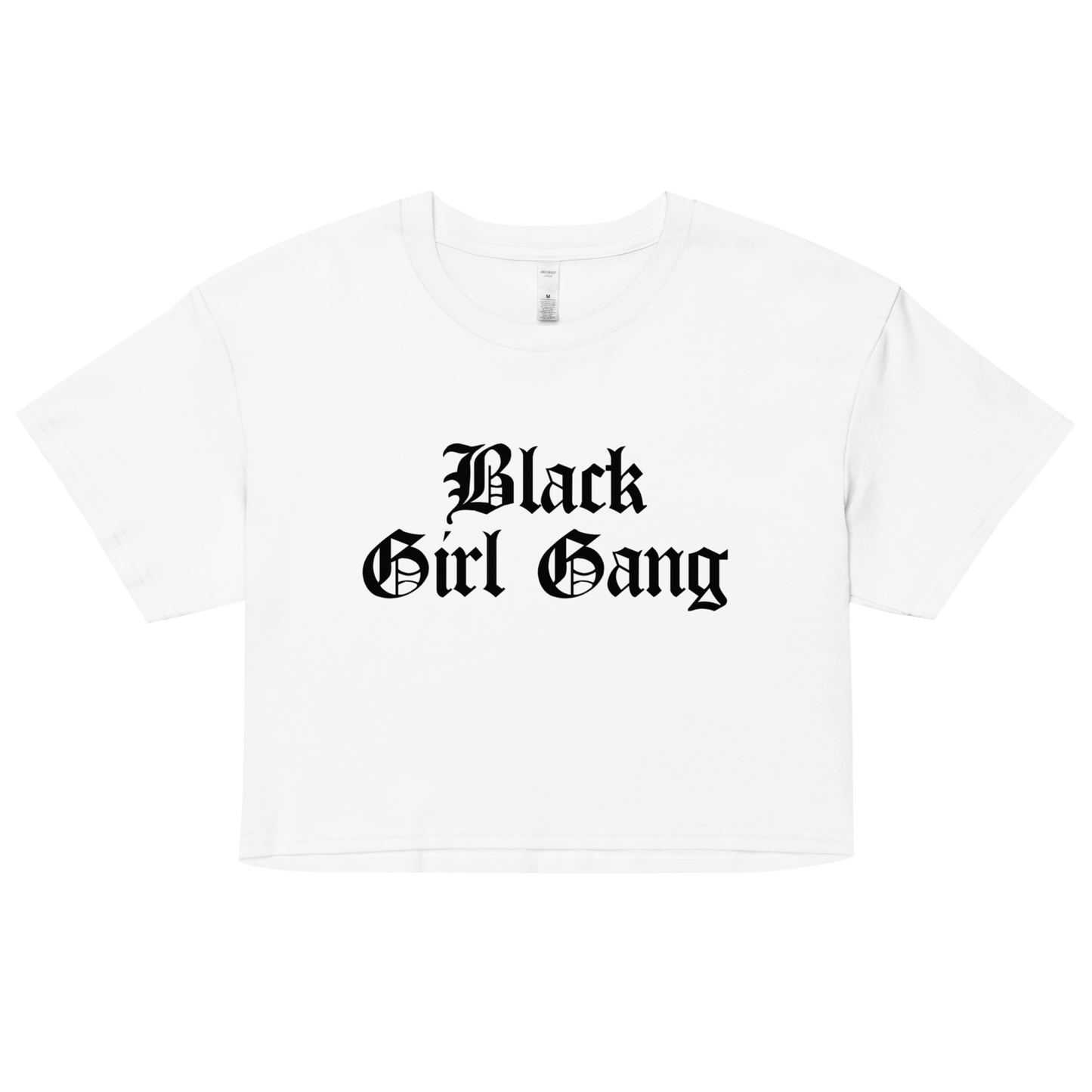 Black Girl Gang Crop Top