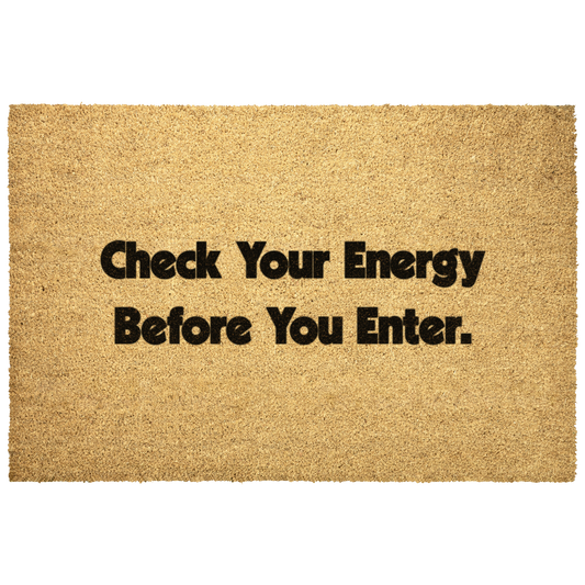 Check Your Energy Doormat