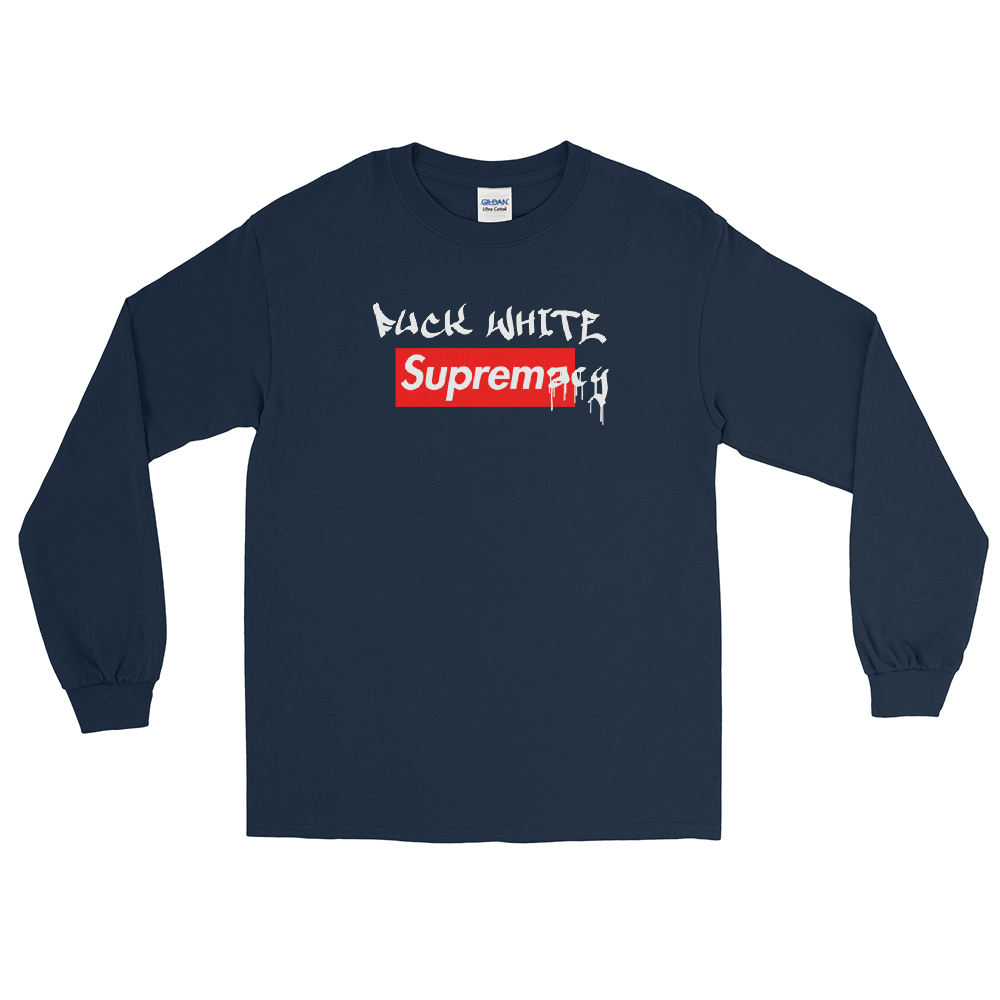 Fuck White Supremacy Denim T-Shirt – Aggravated Youth