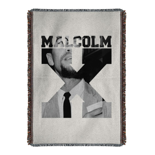 Malcolm X Woven Blanket