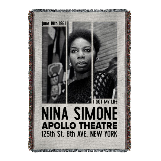 Nina Simone "I Got My Life" Woven Blanket