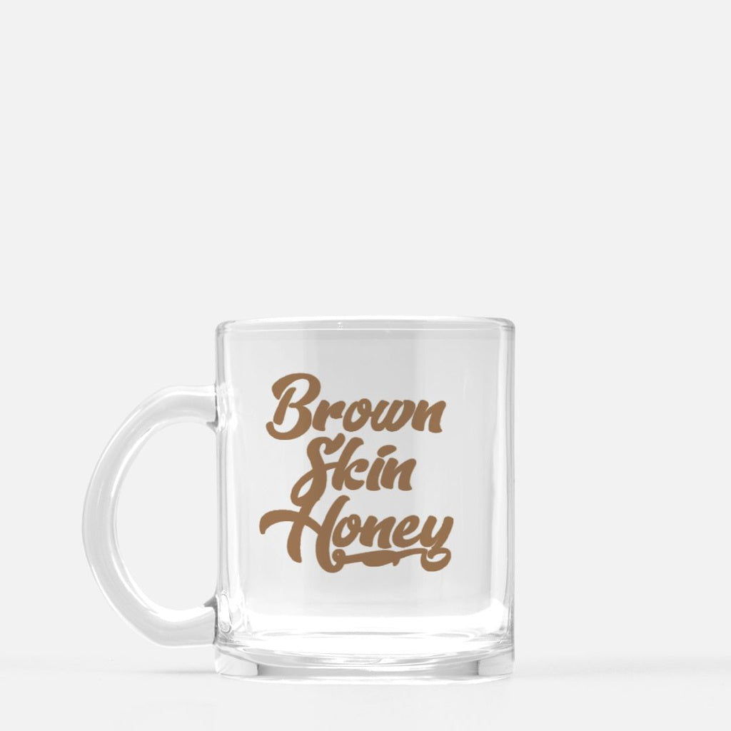 Brown Skin Honey Glass Mug