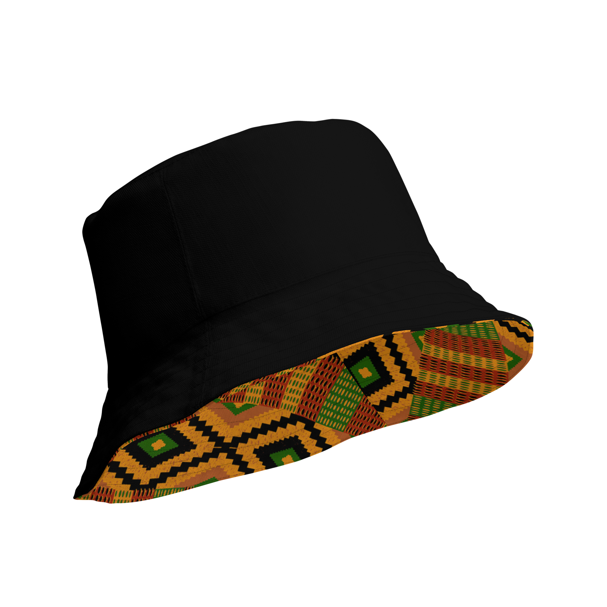 Kente Print Reversible Bucket Hat – Aggravated Youth