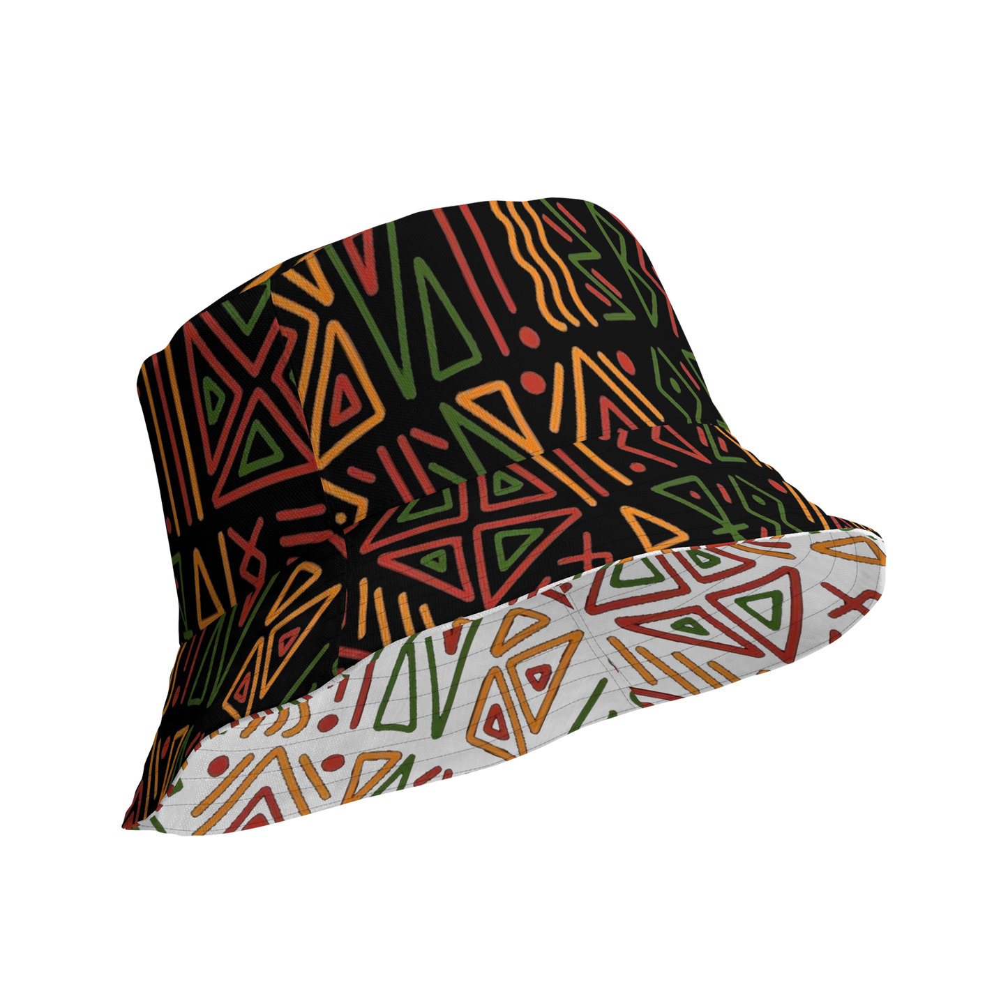 Tribe Print Reversible Bucket Hat
