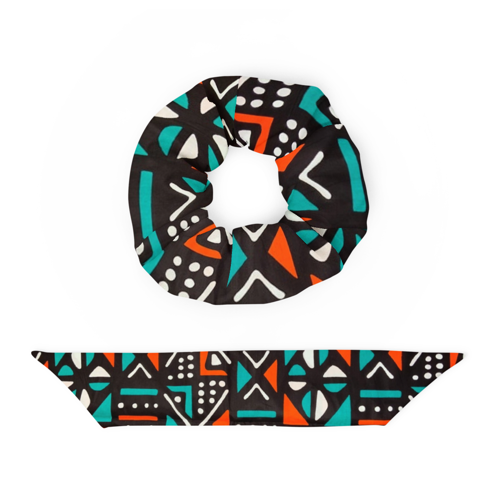 Mudcloth Print Scrunchie