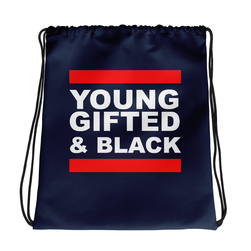 Young, Gifted & Black Drawstring Backpack