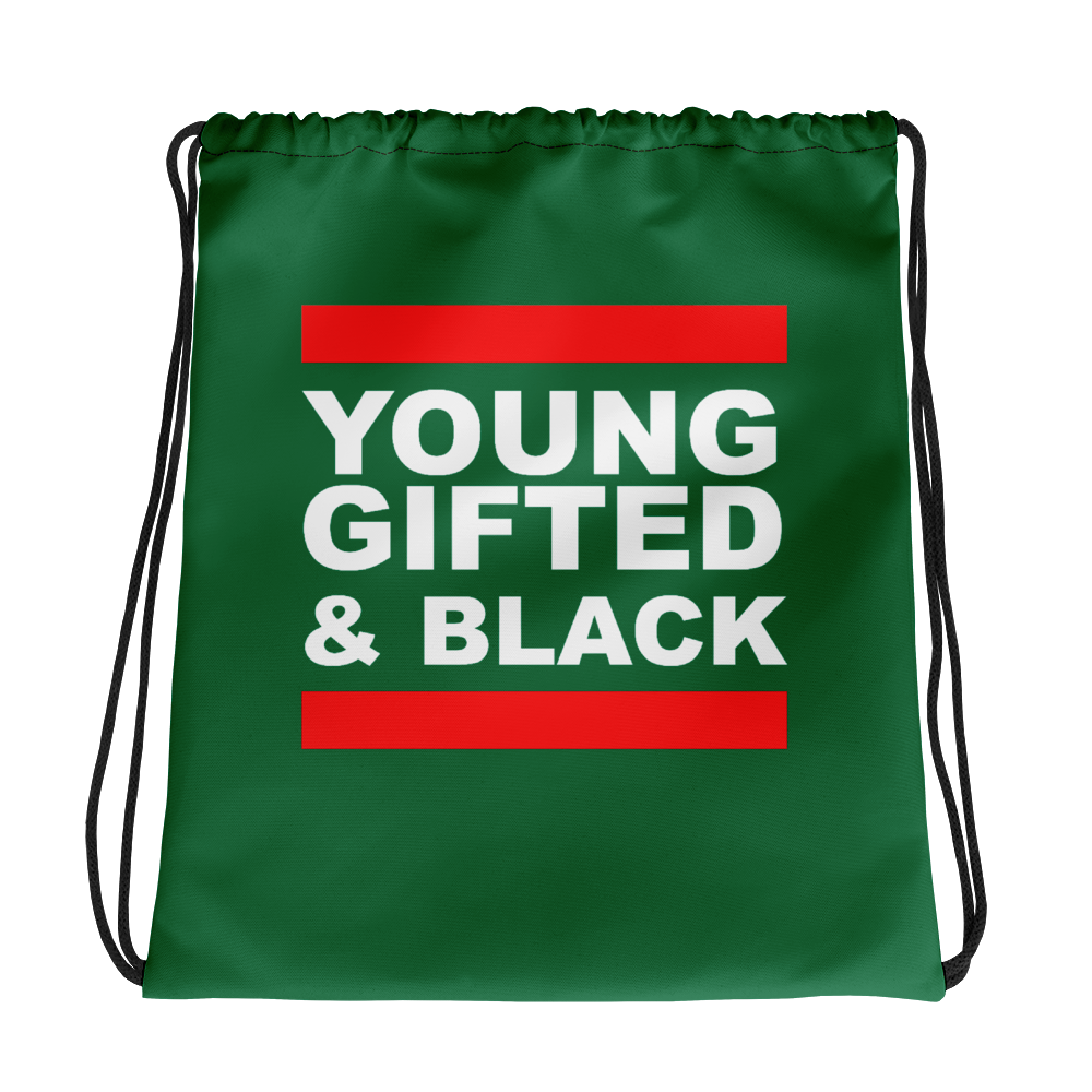 Young, Gifted & Black Drawstring Backpack