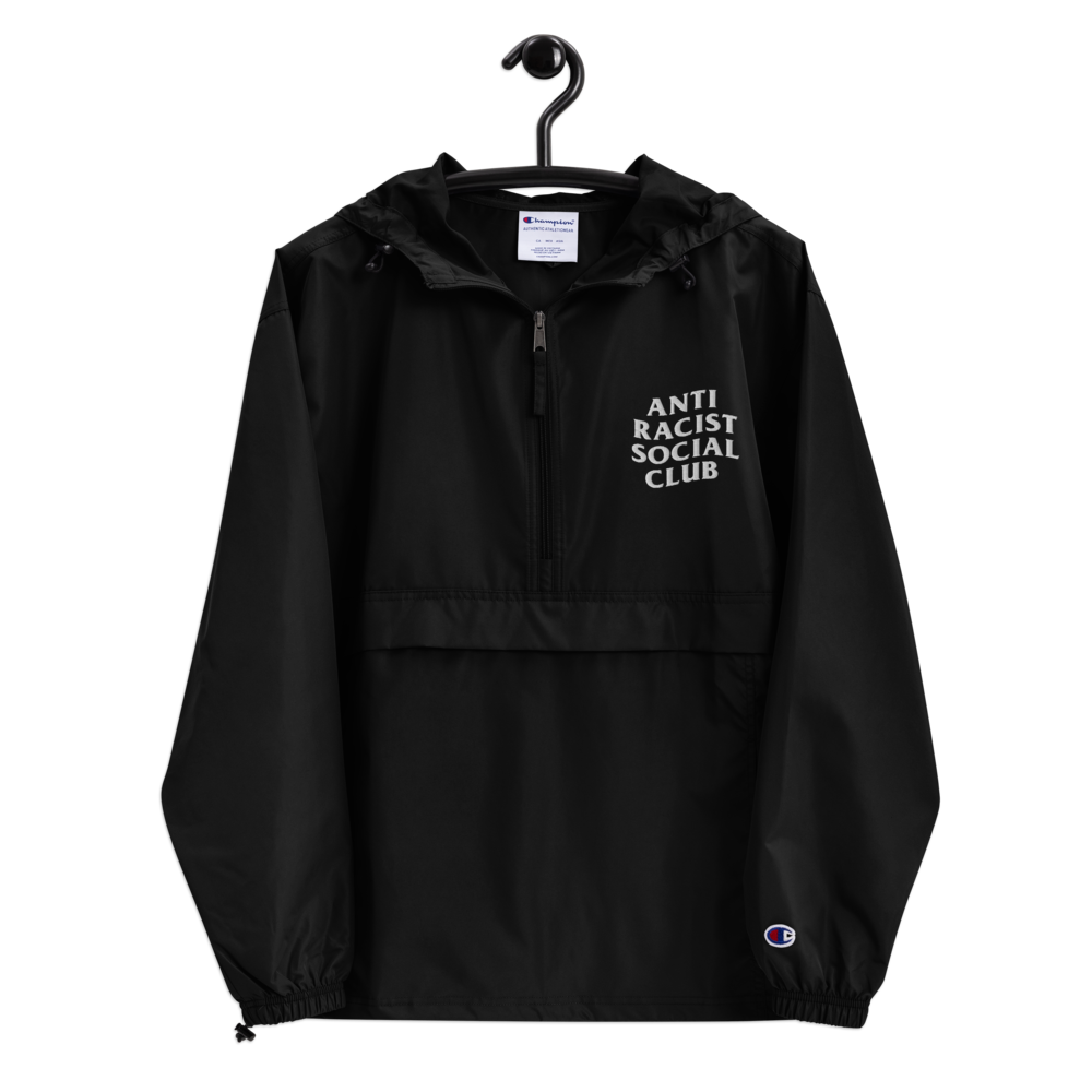 Anti Racist Social Club Embroidered Champion Pullover Jacket