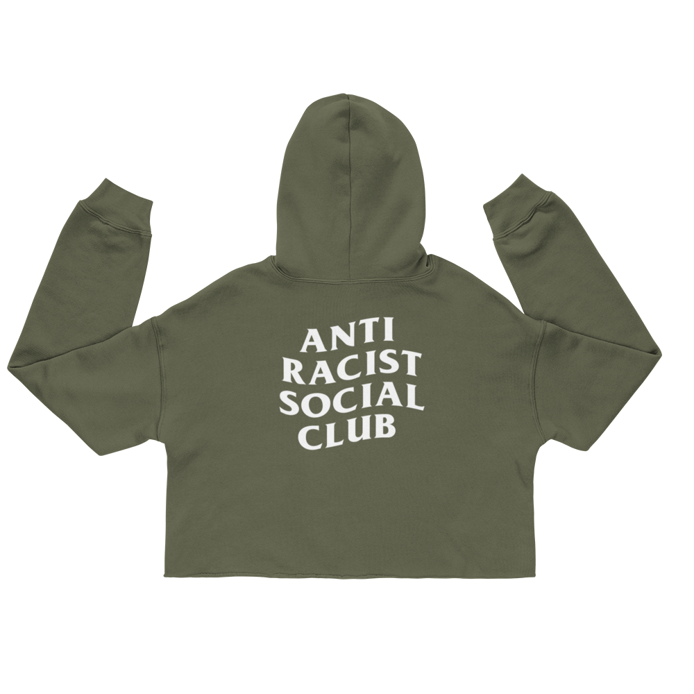 Anti Racist Social Club Cropped Hoodie
