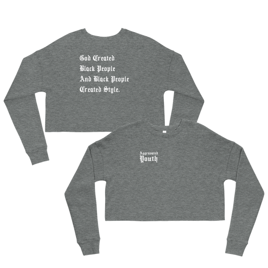 Black People Created Style Cropped Sweatshirt
