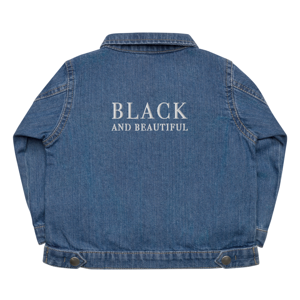 Black and Beautiful Baby Organic Denim Jacket